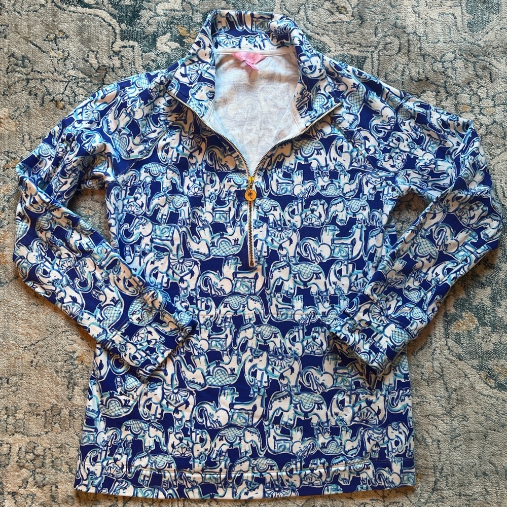 Lily Pulitzer quarter zip pullover